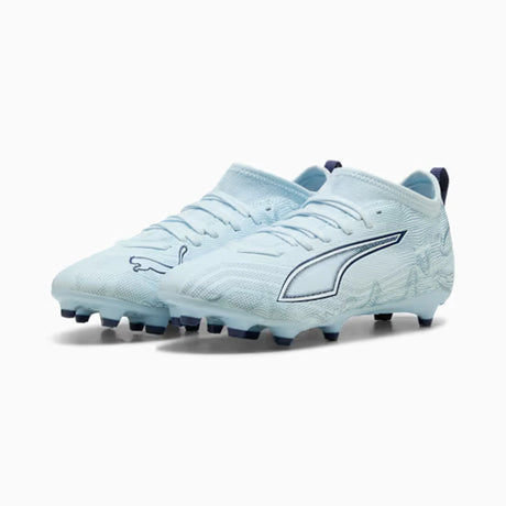 Puma Ultra 6 Match FG/AG Junior Soccer Shoes - Icy Blue / Puma White / Jewel Blue