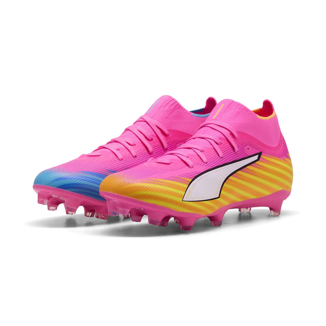 Puma Ultra 6 Match FG/AG Soccer Cleats - Poison Pink / Puma White
