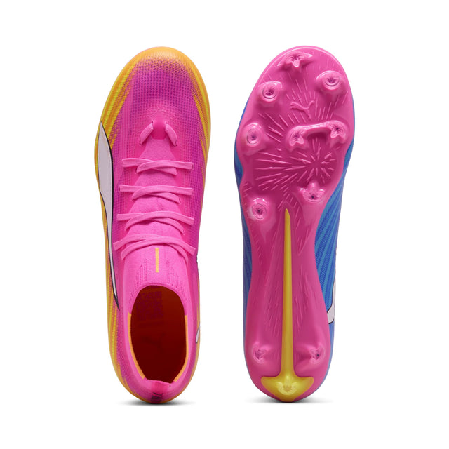Puma Ultra 6 Match FG/AG Soccer Cleats - Poison Pink / Puma White
