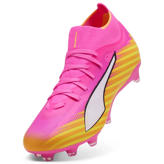 Puma Ultra 6 Match FG/AG Soccer Cleats - Poison Pink / Puma White