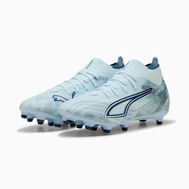 Puma Ultra 6 Match+ FG/AG Soccer Cleats - Unisex - Icy Blue / Puma White / Jewel Blue