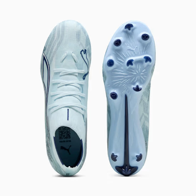 Puma Ultra 6 Match+ FG/AG Soccer Cleats - Unisex - Icy Blue / Puma White / Jewel Blue