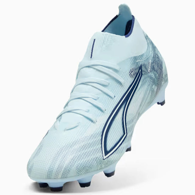 Puma Ultra 6 Match+ FG/AG Soccer Cleats - Unisex - Icy Blue / Puma White / Jewel Blue