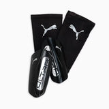 Puma Ultra Light Football Sleeves Shinguards - Puma Black / Puma Silver
