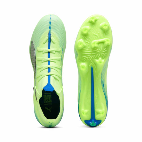Puma Ultra Match 5+ FG Soccer Cleats - Fizzy Apple / Puma White