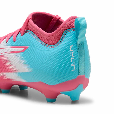 Puma Ultra 6 Match Re-Charge FG/AG crampons pour enfant - Hero Blue / Sunset Pink /Garnet Rose