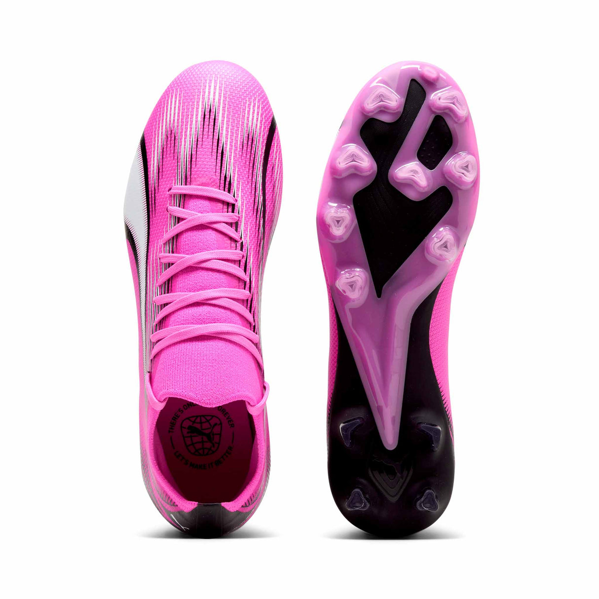 Puma Ultra Match FG/AG Wn's chaussures de soccer a crampons pour femme - Poison Pink / Puma White / Puma Black