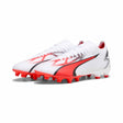 Puma Ultra Match FG/AG chaussures de soccer pour adulte - White / Fire Orchid / Black