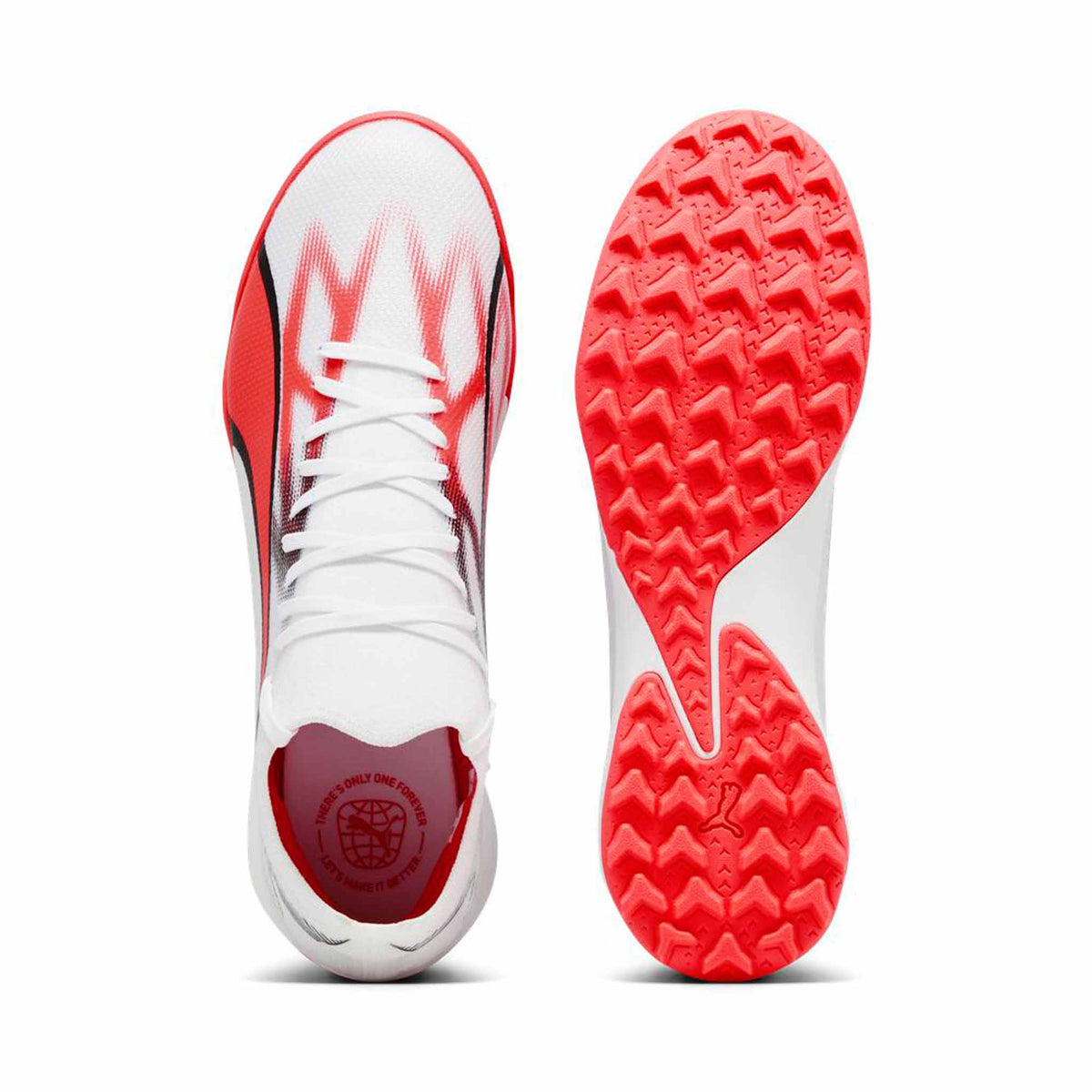 Puma Ultra Match TT chaussures de soccer turf - Puma White / Fire Orchid