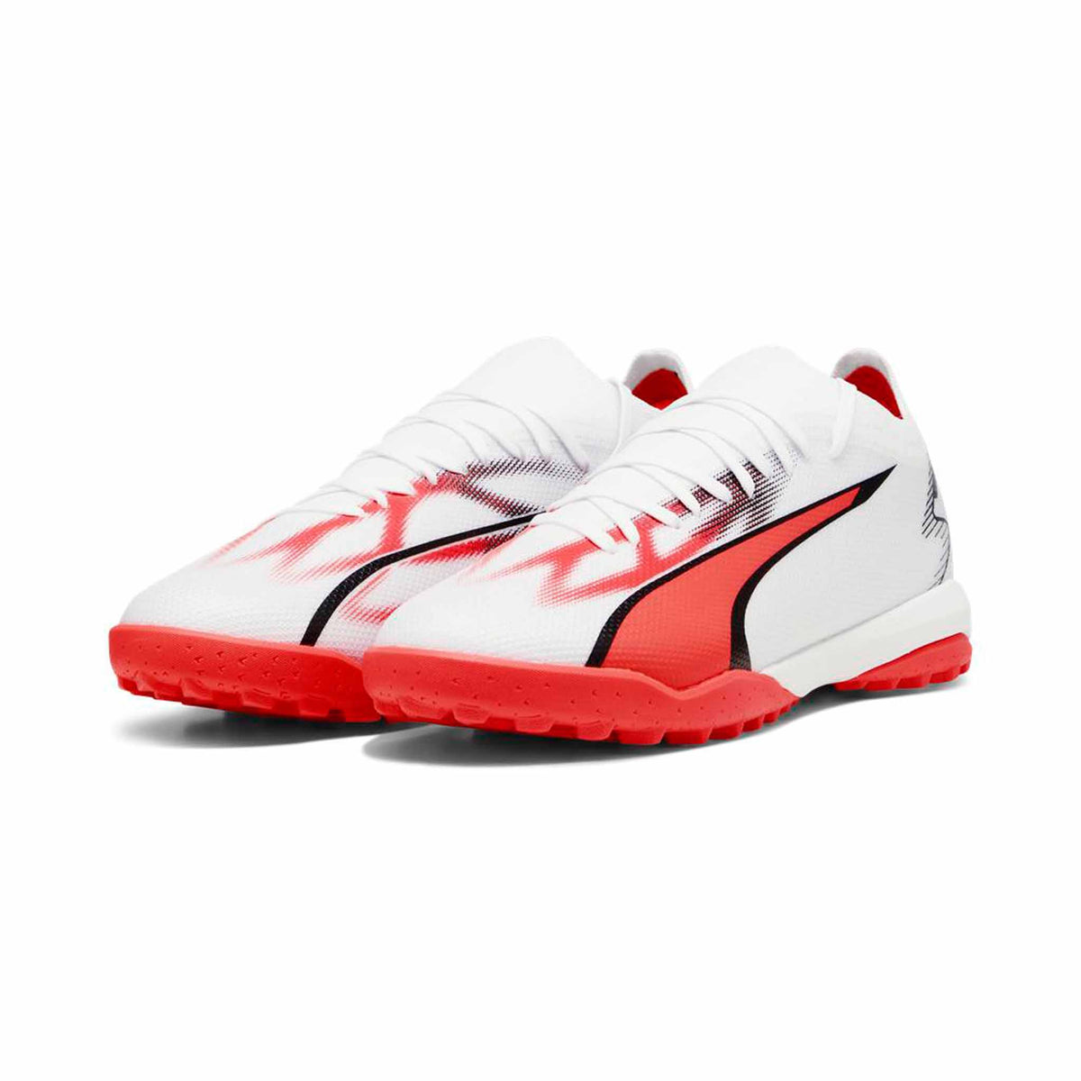 Puma Ultra Match TT chaussures de soccer turf - Puma White / Fire Orchid