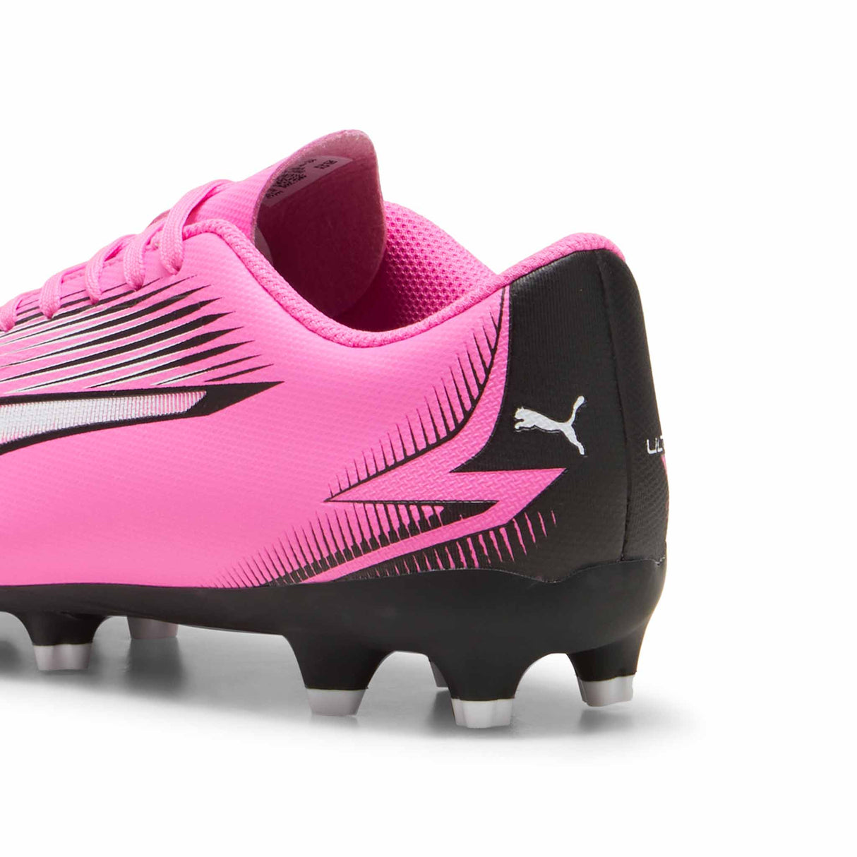 Puma Ultra Play FG/AG chaussures de soccer à crampons junior - Poison Pink / Puma White / Puma Black