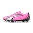 Puma Ultra Play FG/AG chaussures de soccer à crampons junior - Poison Pink / Puma White / Puma Black