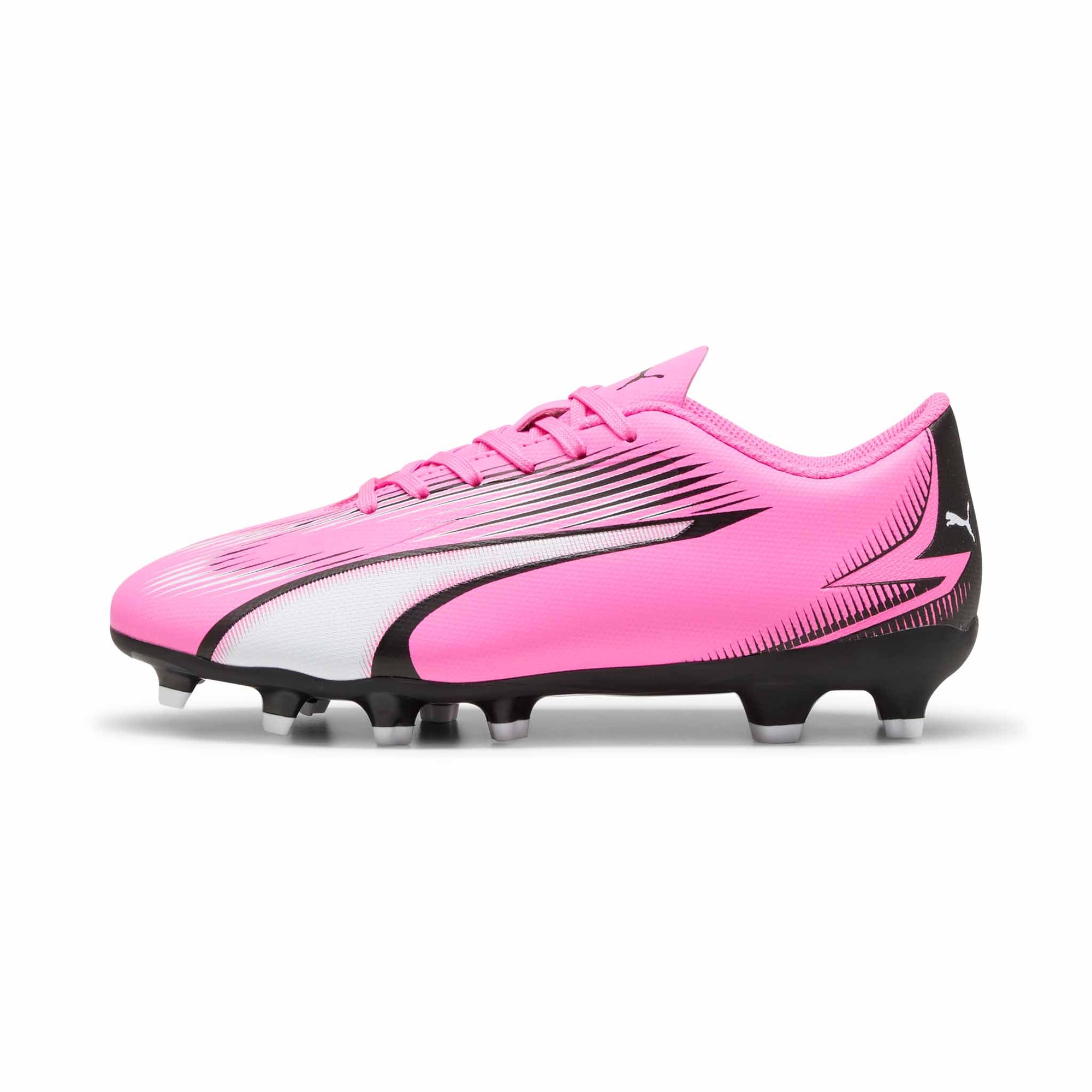 Puma Ultra Play FG/AG chaussures de soccer à crampons junior - Poison Pink / Puma White / Puma Black