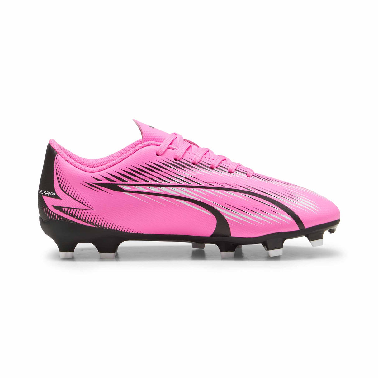 Puma Ultra Play FG/AG chaussures de soccer à crampons junior - Poison Pink / Puma White / Puma Black