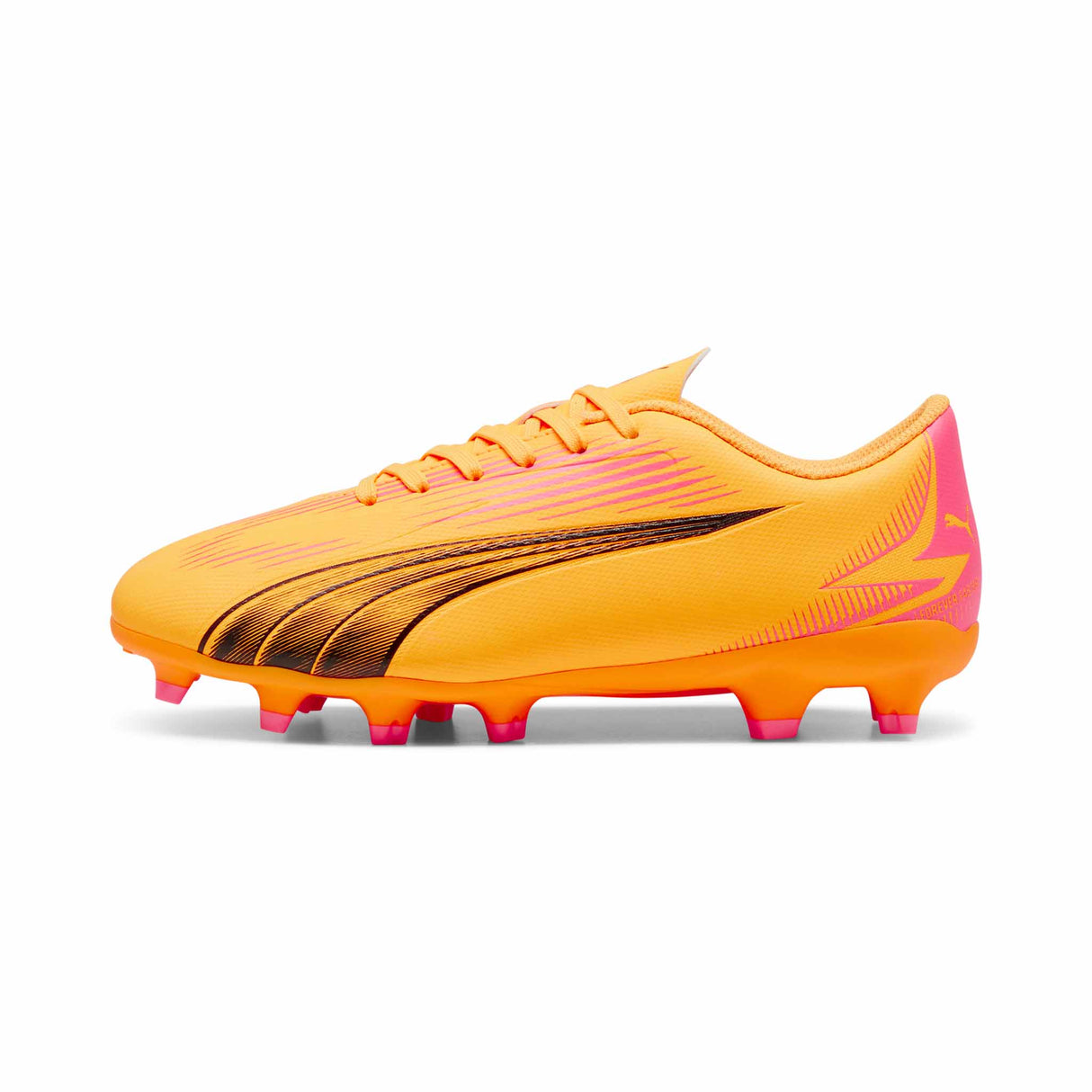 Puma Ultra Play FG/AG chaussures de soccer à crampons junior - Sun Stream/PUMA Black/Sunset Glow