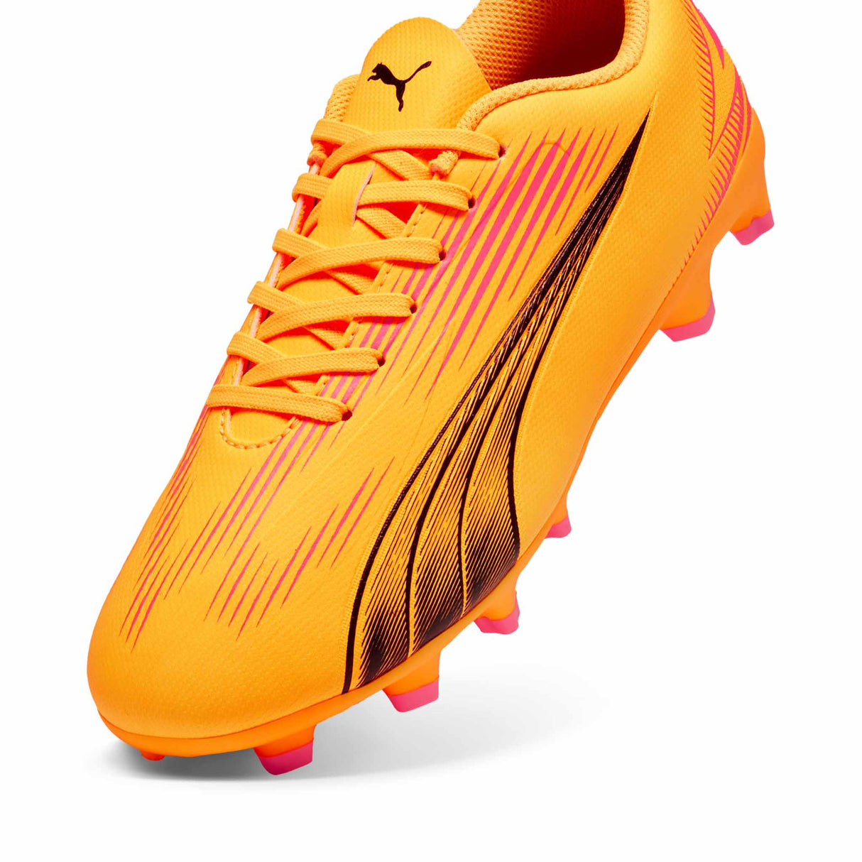 Puma Ultra Play FG/AG chaussures de soccer à crampons junior pointe - Sun Stream/PUMA Black/Sunset Glow