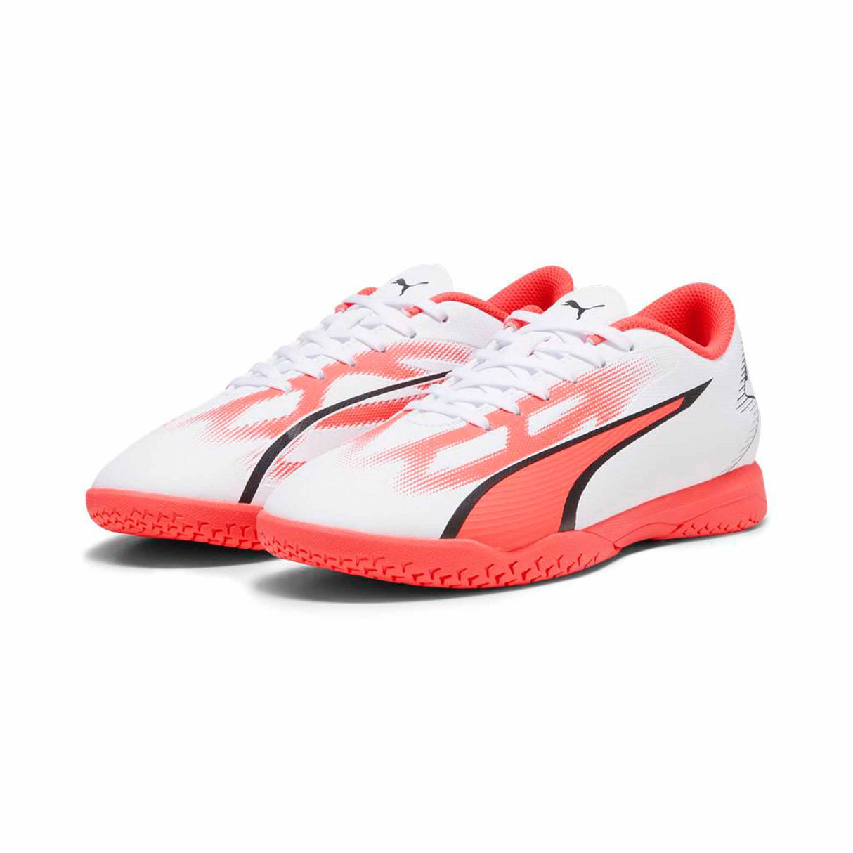 Puma Ultra Play IT junior chaussures futsal pour enfant - Puma White / Fire Orchid