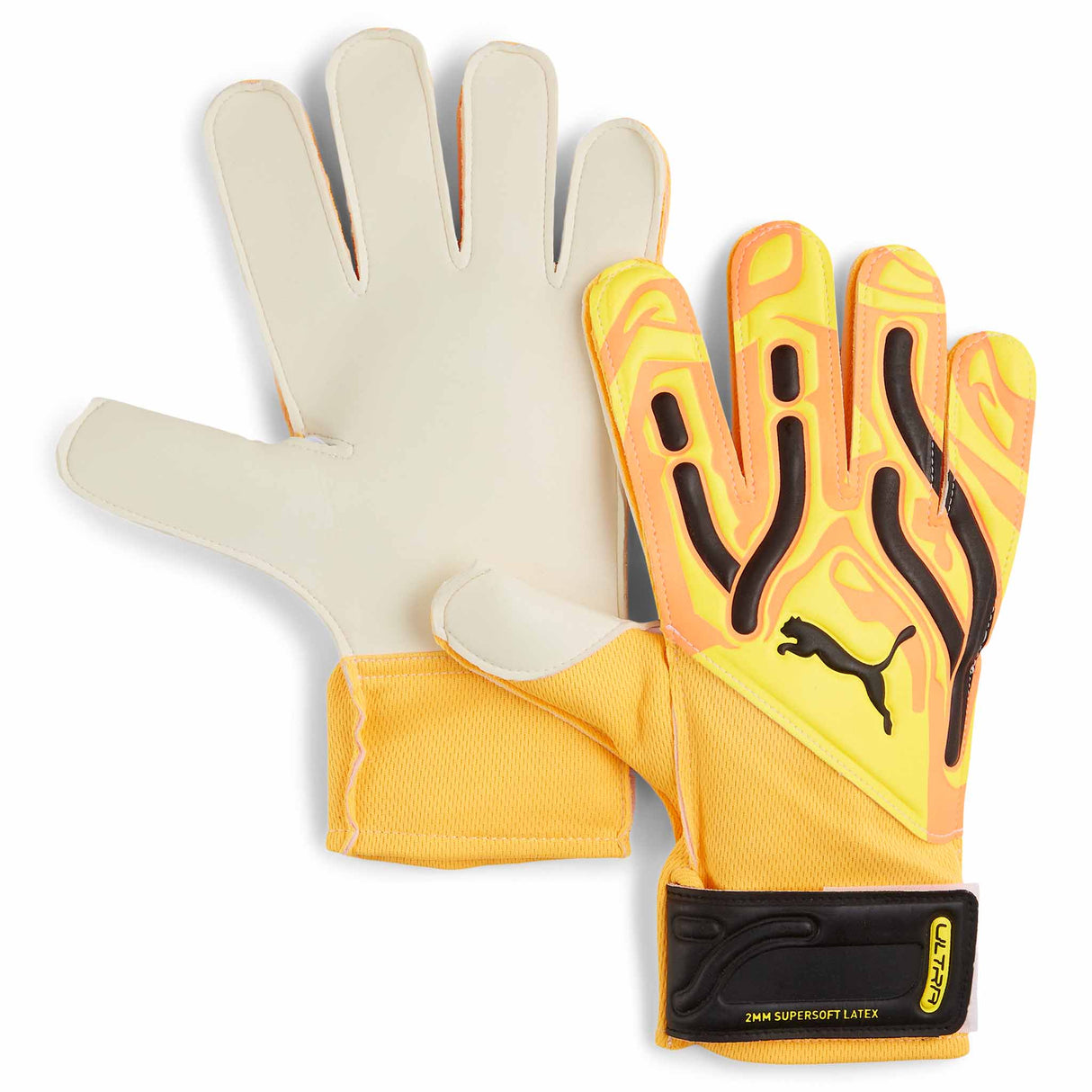 Puma Ultra Play RC Gants de gardien de soccer - Sunset Glow / Sun Stream / Puma Black