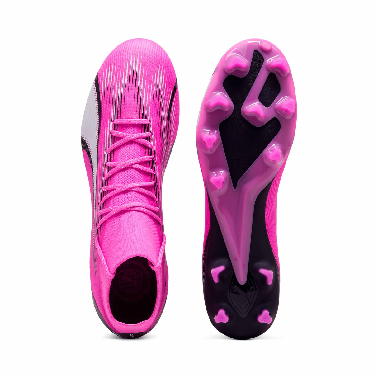 Puma Ultra Pro FG/AG chaussures de soccer a crampons adultes - Poison Pink / Puma White / Puma Black