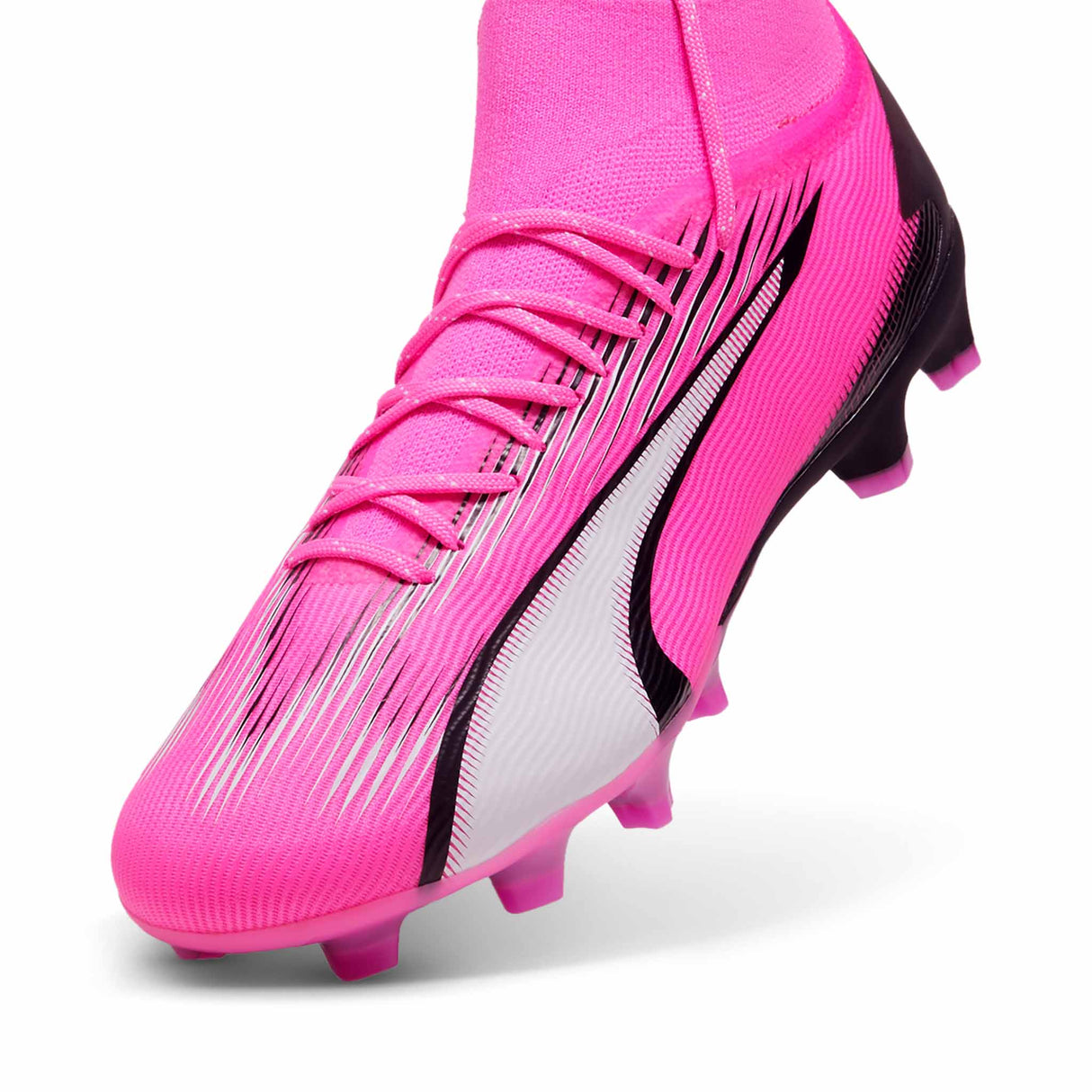 Puma Ultra Pro FG/AG chaussures de soccer a crampons adultes - Poison Pink / Puma White / Puma Black