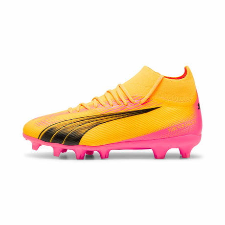 Puma Ultra Pro FG/AG chaussures de soccer à crampons junior - Sun Stream/PUMA Black/Sunset Glow