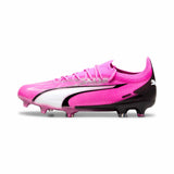 Puma Ultra Ultimate FG/AG chaussures de soccer a crampons - Poison Pink / Puma White / Puma Black