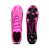 Puma Ultra Ultimate FG/AG chaussures de soccer a crampons - Poison Pink / Puma White / Puma Black