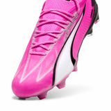 Puma Ultra Ultimate FG/AG chaussures de soccer a crampons - Poison Pink / Puma White / Puma Black