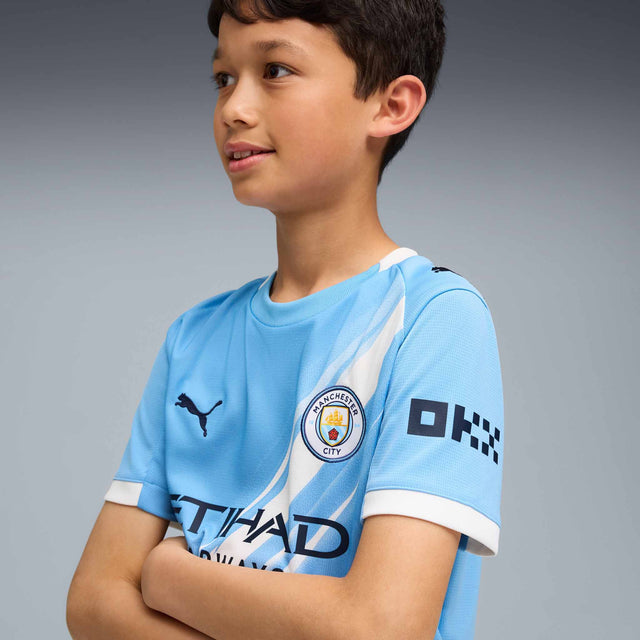 Puma Manchester City FC 2025/26 maillot domicile replica officiel Puma pour enfants