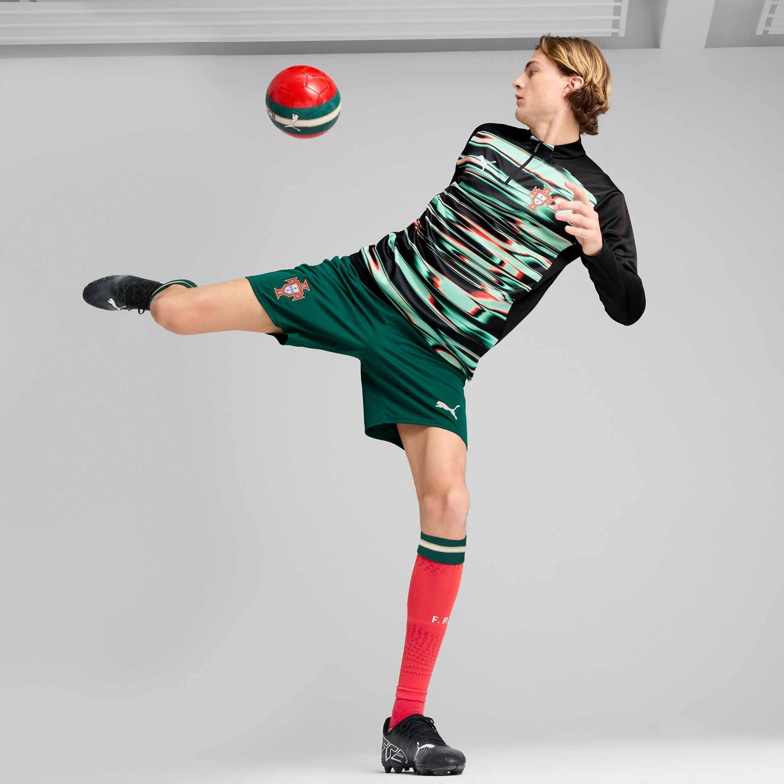 Puma Puma Portugal FPF Pre-Match Chandail 1/4 Zip