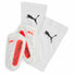 Protège-tibias Puma Ultra Flex Sleeve coloris blanc et rouge Glowing Red