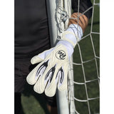 RG Goalkeeper Gloves Aspro 26-27 gants de gardien de but soccer - Blanc / Noir