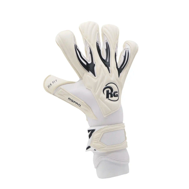 RG Goalkeeper Gloves Aspro 26-27 gants de gardien de but soccer - Blanc / Noir
