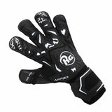 RG Aspro Blackout gants de gardien de but de soccer - Noir