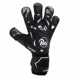 RG Aspro Blackout gants de gardien de but de soccer - Noir