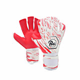 RG Goalkeeper Gloves Bacan Replica gants de gardien de but de soccer - Blanc / Rouge