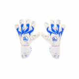 RG Goalkeeper Gloves Aspro gants de gardien de but de soccer - Blanc / Bleu