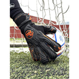 RG Goalkeeper Gloves Aspro Blackout 26-27 - Black / Orange