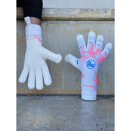 RG Goalkeeper Gloves Bacan 26-27 - White / Pink