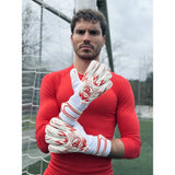RG Goalkeeper Gloves Samurai 26-27 - Blanc / Rouge
