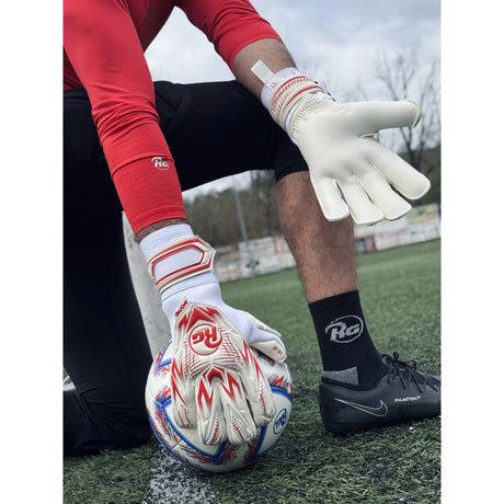 RG Goalkeeper Gloves Samurai 26-27 - Blanc / Rouge