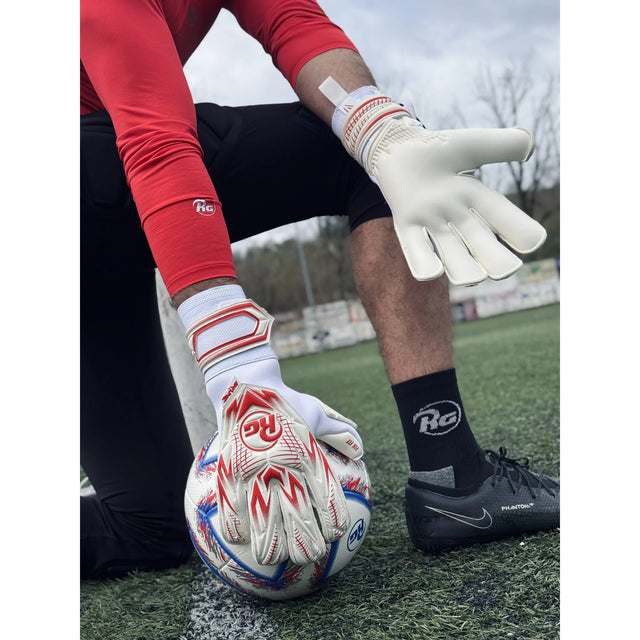 RG Goalkeeper Gloves Samurai 26-27 - Blanc / Rouge
