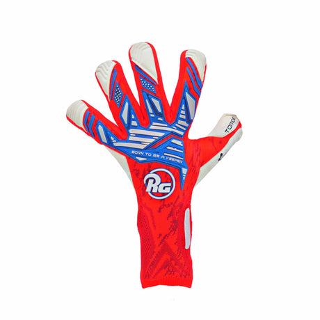 RG Goalkeeper Gloves Toride Gants de gardien de but de soccer - Rouge / Bleu