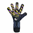 RG Goalkeeper gloves Toride Replica gants de gardien de but de soccer - Noir / Jaune / Mauve