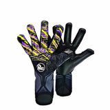 RG Goalkeeper gloves Toride Replica gants de gardien de but de soccer - Noir / Jaune / Mauve