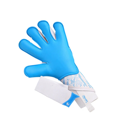 RG Goalkeeper Gloves Tuanis gants de soccer - White / Cyan Blue