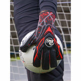 RG Goalkeeper gloves Zima gants de gardien de but de soccer - Noir / Rouge