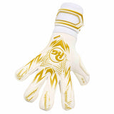 RG Goalkeeper Gloves Samurai gants de gardien de but de soccer - Blanc / Or