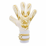 RG Goalkeeper Gloves Samurai gants de gardien de but de soccer - Blanc / Or