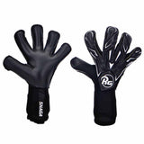 RG Goalkeeper Gloves Snaga Black gants de gardien de but de soccer - Noir